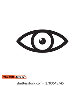 Icono vectorial gráfico de la bola ocular, bueno para la web de plantillas de diseño, etc