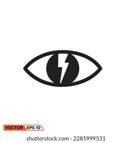 Gráfico vectorial de iconos de Eye Lightning