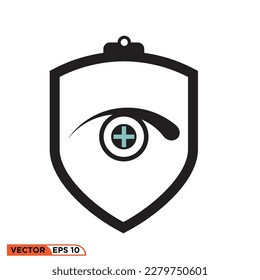 Icon vector graphic of eye plus minus symbol