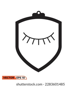 
Icon vector graphic of eyelash protect