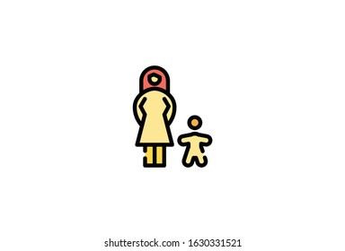 Icon Vector Graphic of Family perfect for People 
