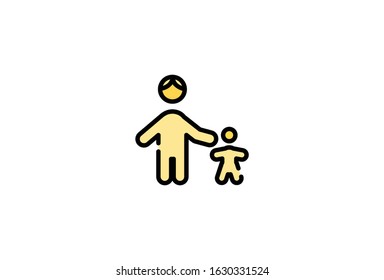 Icon Vector Graphic of Family perfect for People 
