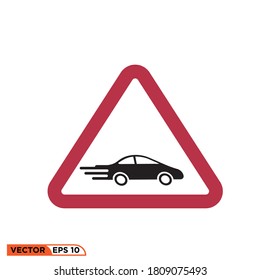 Icon vector graphic of fast lane for car, good for template