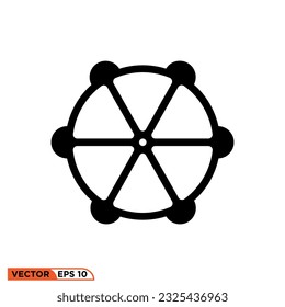 Icon vector graphic of Ferris wheel