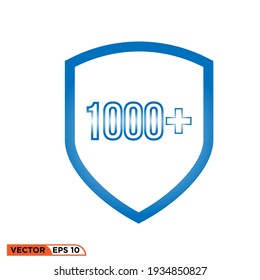 Gráfico vectorial de iconos de protección de tipos de letra
