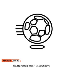 Icon vector graphic of football