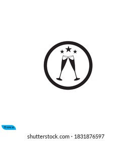 Icon vector graphic of glass, good for template
