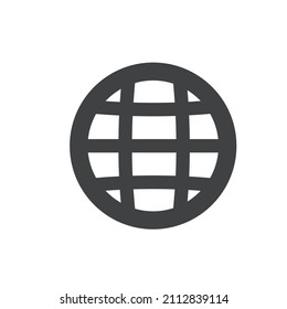 Icon vector graphic of globe, world tools