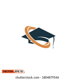 Icon vector graphic of graduation, good for template logo