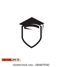 Icon vector graphic of graduation, good for template logo