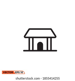 Icon vector graphic of home, good for template