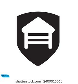 Gráfico vectorial de icono de House Shield