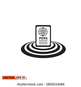 Icon vector graphic of id card pers special, good for template