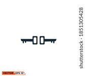Icon vector graphic of key, good for template web etc