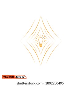 Icono vectorial gráfico de la lámpara, bueno para la ilustración de la plantilla de la idea