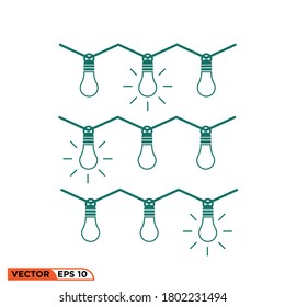 Icono vectorial gráfico de la instalación de la lámpara, bueno para la ilustración de la plantilla