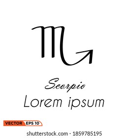 Icon vector graphic of letter zodiac, good for illustration