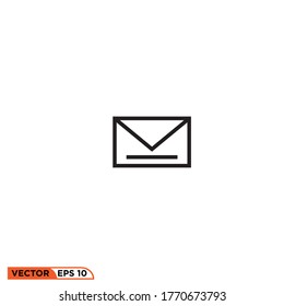 Icon vector graphic of Mail, good for template web etc