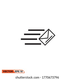 Icon vector graphic of Mail, good for template web etc