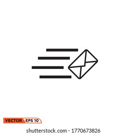 Icon vector graphic of Mail, good for template web etc