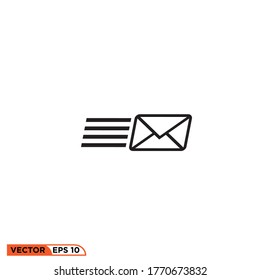 Icon vector graphic of Mail, good for template web etc