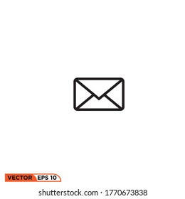Icon vector graphic of Mail, good for template web etc