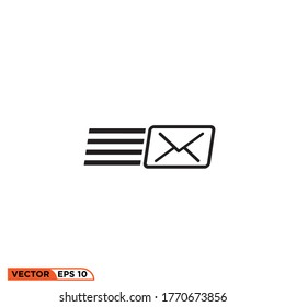 Icono vectorial gráfico de Mail, bueno para la web de plantillas, etc