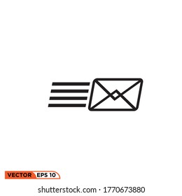 Icon vector graphic of Mail, good for template web etc