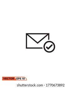 Symbolvektorgrafik von Mail, gut für Template Web etc.