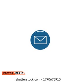 Icono vectorial gráfico de Mail, bueno para la web de plantillas, etc