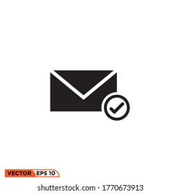 Icon vector graphic of Mail, good for template web etc