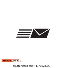 Icon vector graphic of Mail, good for template web etc