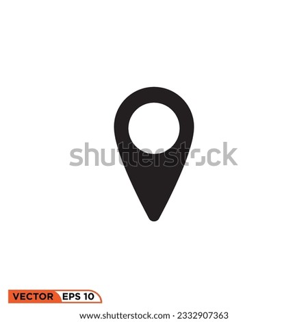 Icon vector graphic of maps poin mark