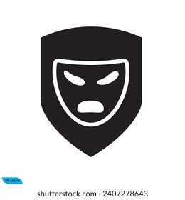 Icon vector graphic of Mask Shield Solid