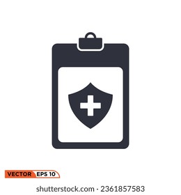 Icon vector graphic of medical records