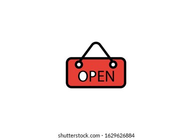 Icon Vector Graphic of Open and Close Perfect for restaurant