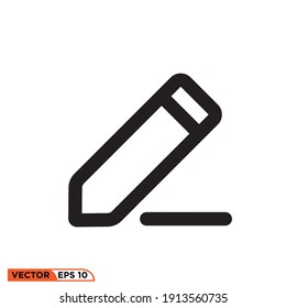 Gráfico vectorial de iconos de lápiz, perfecto para píxeles