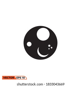 
Icon vector graphic of planet space, good for template etc