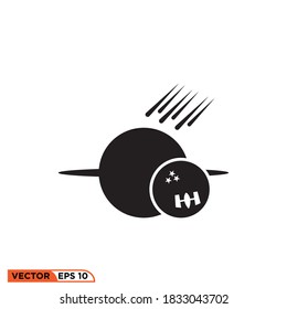 
Icon vector graphic of planet space, good for template etc