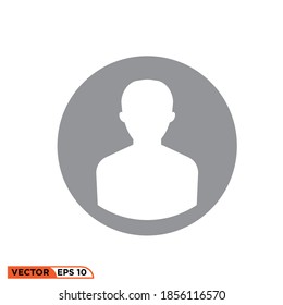Gráfico vectorial de iconos de perfil, figura, bueno para plantilla