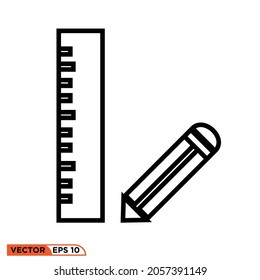 Icon vector graphic of rules