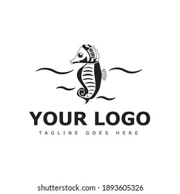 icon vector graphic of Seahorses vector. Fit for company logo.