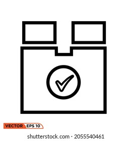 Icon vector graphic of sent items
