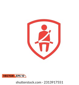 Icono vectorial gráfico del Escudo de la plaza de asiento para el coche
