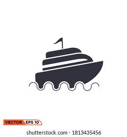 Icon vector graphic of ship , good for web etc