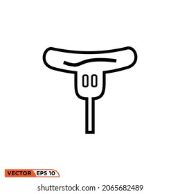 Gráfico vectorial de iconos de la sosis