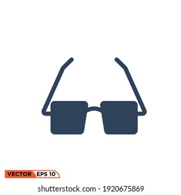 Icon vector graphic of spectacles, perfect pixel, eps10