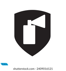Icon vector graphic of spray cat shield