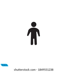 Gráfico vectorial de iconos del elemento secundario de la figura de stick
