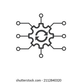 Icon vector graphic of system reapet,for application